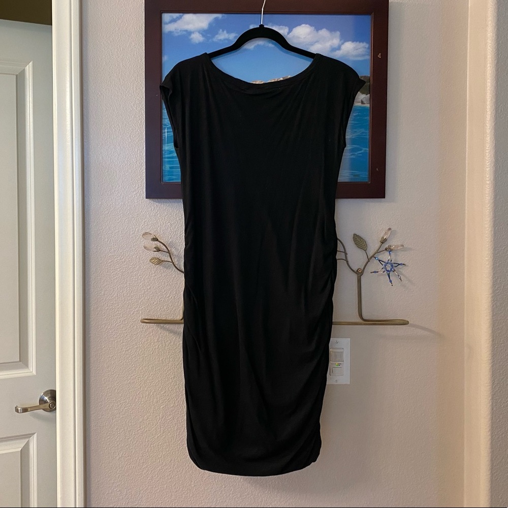 - Gap xs maternity black jersey dress. Midi knee length